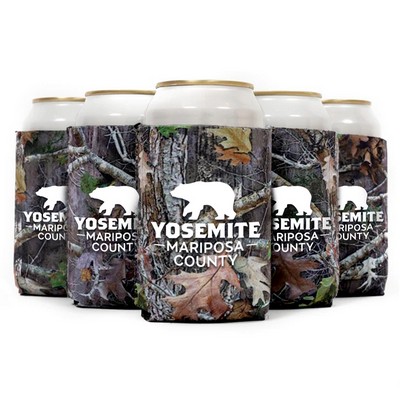 Printed Camouflage Neoprene Can Cooler