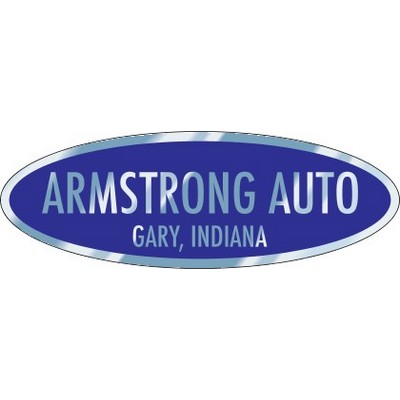 Chrome Polyester Auto Ad Decal (5.813"x 2")