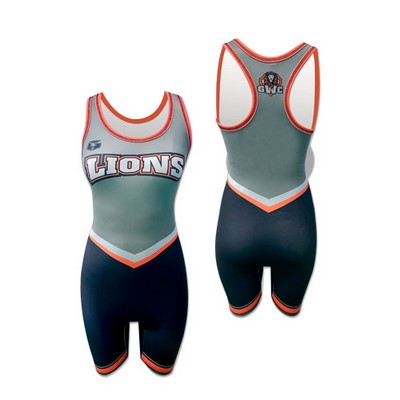 Women's Stretch Polyester Wrestling Singlet