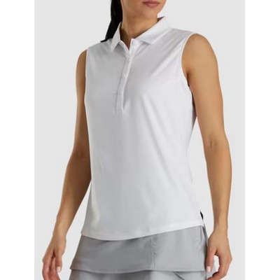 FootJoy® Women's White Sleeveless Shirt