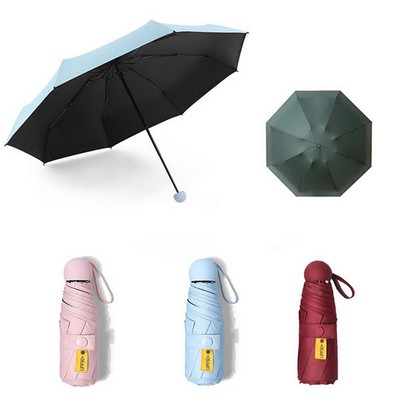 Mini Capsule Umbrella w ith Storage Case