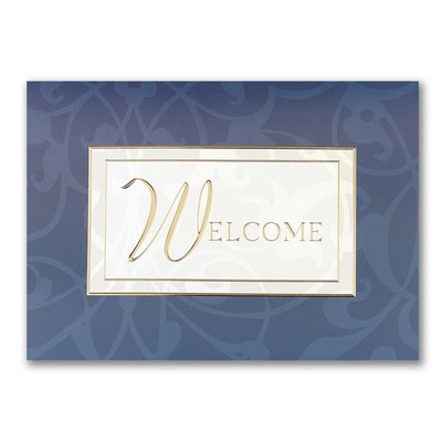 Gilded Welcome Card