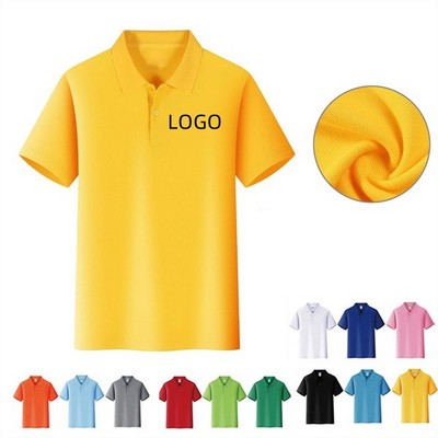 Solid Soft Sleeve Polo Shirt