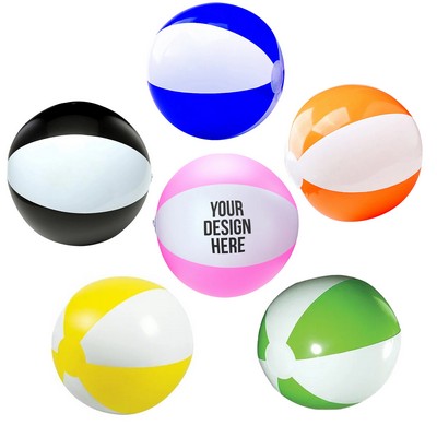 16" Two-Tone Beach Ball Inflate