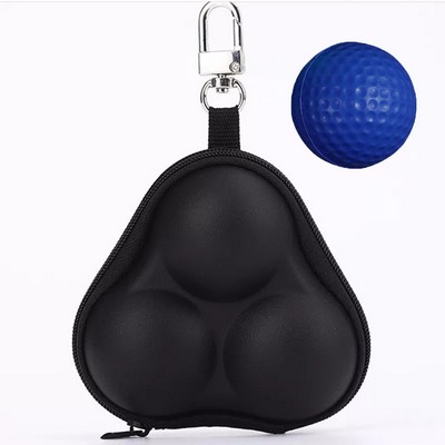 Triple EVA Portable Golf Ball Pouch