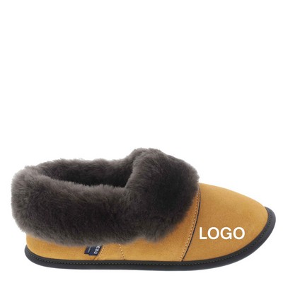 High Quality Sheepskin Slippers - Suede Lazybones