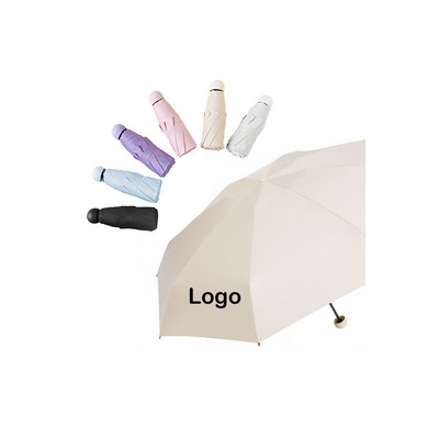 Potable Capsule Sun-Rain Umbrella