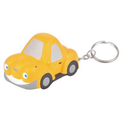 Foam Little Small Car Shaped Stress Reliever with Keychain