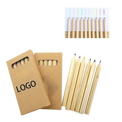 6 Colored Kraft Paper Boxes Pencil Set