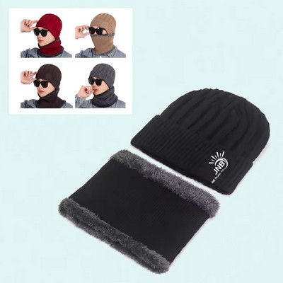 2-Piece Beanie Hat Scarf Set