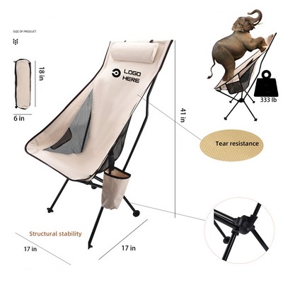 Portable Outdoor Folding High-Back Chair