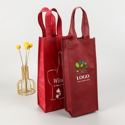 Reusable Non-Woven Wine Bag With Handles