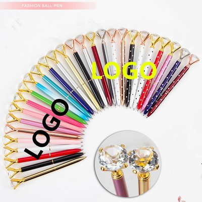 Crystal Diamond Bling Metal Ballpoint Pen