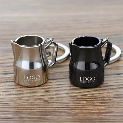 Custom Alloy Coffee Cup Shape Key Chain