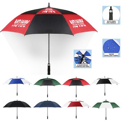 Wind Vented Automatic Golf Umbrella - 60'' Arc