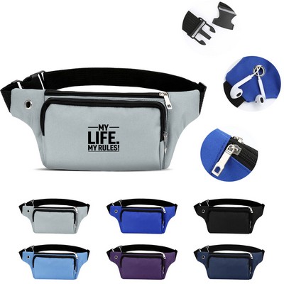 3 Zipper Pocket Fanny Pack