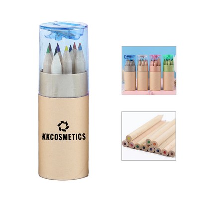 12-Piece Coloring Pencil Set w/Sharpener