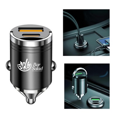 100W Metal USB Car Charger