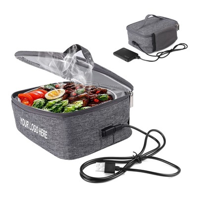 USB Portable Heated Lunch Bag - Food Warmer & Container