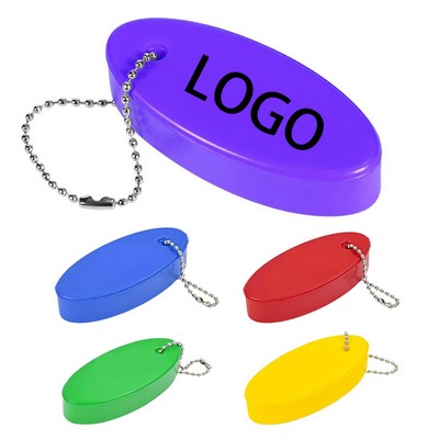 Oval Foam Floating Keychain