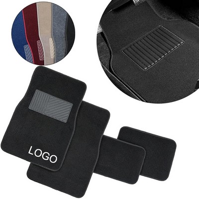 Universal Fully Surrounded PVC Vehicle Protective Floor Mat (Front: 25.5"x17" Rear: 12"x17")