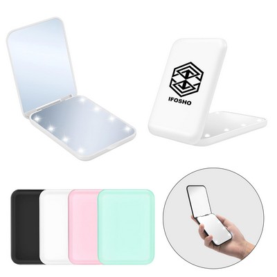 Mini Travel Mirror with Led Lights