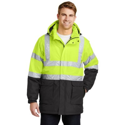 Port Authority ANSI 107 Class 3 Safety Heavyweight Parka.