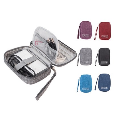 Mini Electronics Organizer Cable Bag