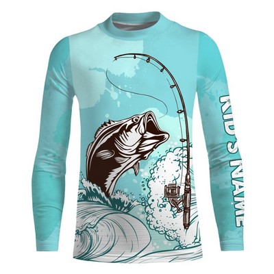 Full Color Sublimated Sunproof Long Sleeve Fishing T-Shirt