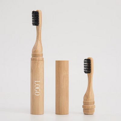 100% Biodegradable 2-In-1 Bamboo Toothbrush