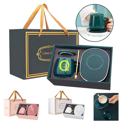 Gift Box Set With Heated Mat And Ceramic Cup