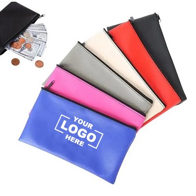 PU Leather Coin Money Pouch Bag