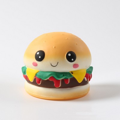 Slow-Rebound Burger Stress Toy