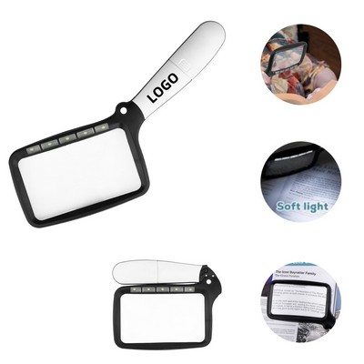 Foldable LED Magnifying Glass