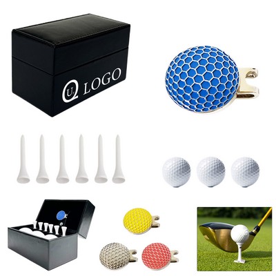 Leather Packaged Golf Balls Diameter 1.67 In