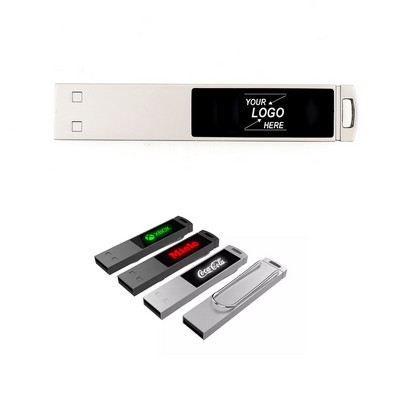 Metal Bookmark USB Flash Drive with LED Light