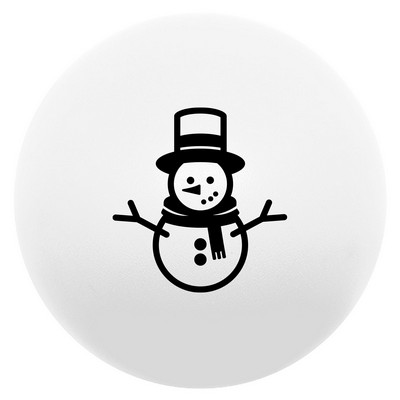 Snowman Round Stress Ball