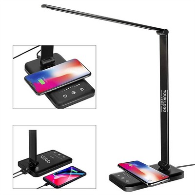 Foldable LED Lamp with Fast Wireless Charging for Convenient Use