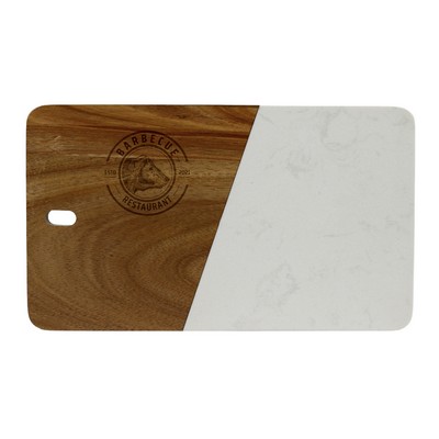 Acacia Wooden Marble Cutting Board