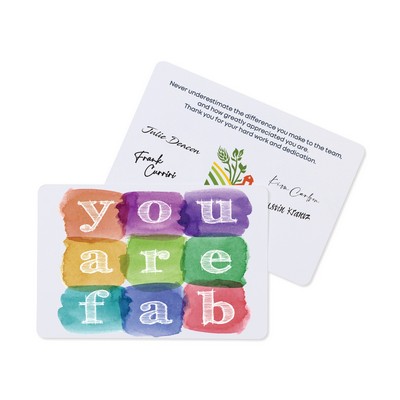 Fabulously You For All You Do Greeting Card - White