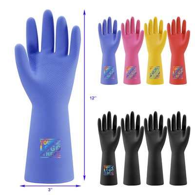 Rubber Kitchen Dishwashing Gloves for Washing Dishes and Cleaning Tasks