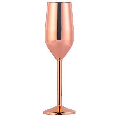 Stainless Steel Flute Champagne Glass