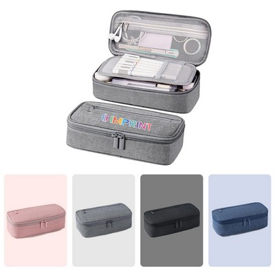 Multi-compartment pencil case