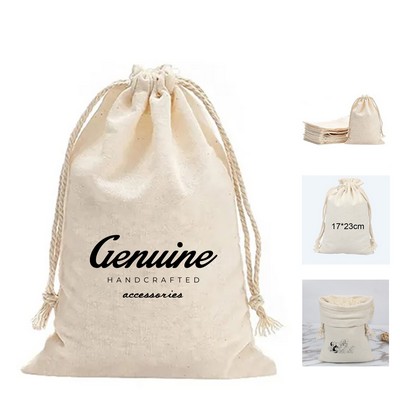 Cotton Gift Drawstring Bag