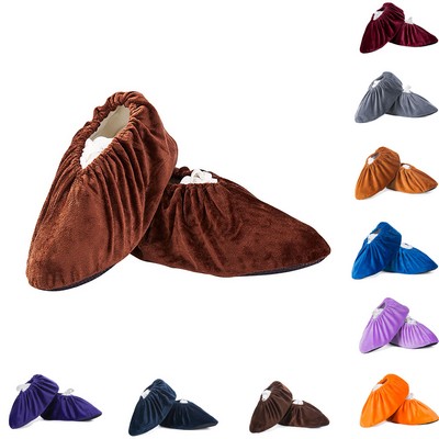 Reusable Non-Slip Flannel Footwear Covers