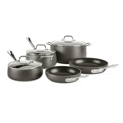 All-Clad Ha1 Non-Stick Hard Anodized 8-Piece Cookware Set