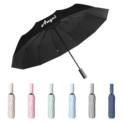 Men'S And Women'S Large Automatic Folding Umbrella