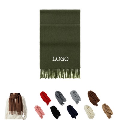 Fashion Solid Color Wool Scarf