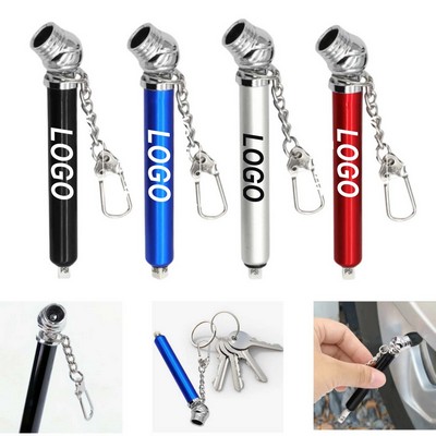 Compact Keychain Tire Pressure Gauge