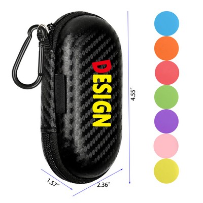 Earphone Carrying Case Holder Eva Headphone Storage Bag Small Zipper Pouch